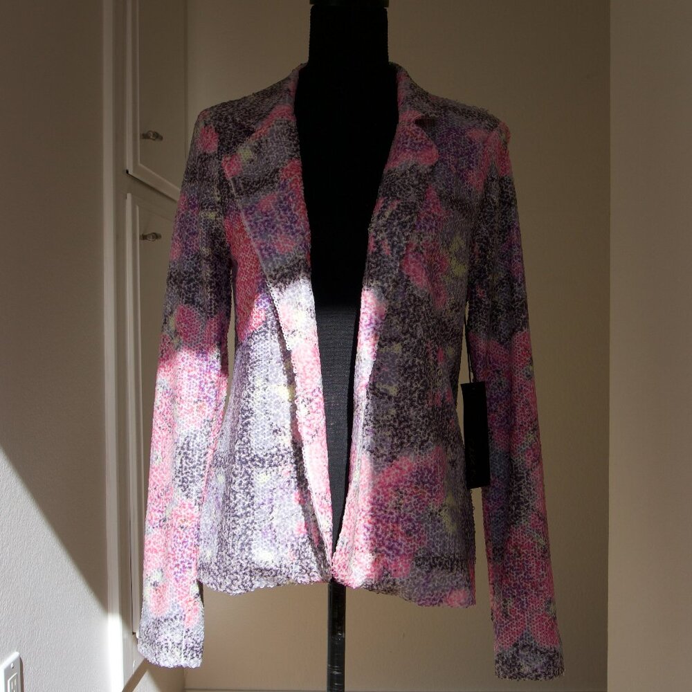 Chloe K - Pink Sequin Blazer